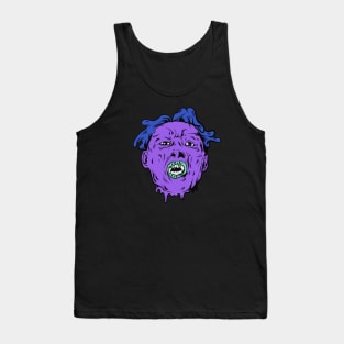 Dope melting purple face man illustration Tank Top